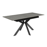 Amari Matt Grey Ext Dining Table with Corner Bench Set - Pendle Village Furniture